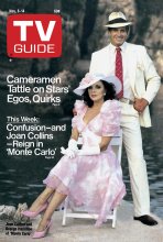 TV Guide cover - Joan Collins, George Hamilton - November 8, 1986