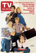 TV Guide cover - Kirk Cameron, Tracey Gold, Joanna Kerns, Jeremy Miller, Alan Thicke - August 9, 1986