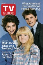TV Guide cover - Justine Bateman, Michael J. Fox, Tina Yothers - April 5, 1986