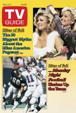 TV Guide cover - Susan Akin, Phil Simms, Sharlene Wells - September 6, 1986