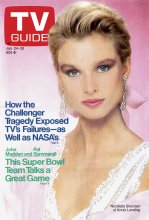 TV Guide cover - Nicolette Sheridan - January 24, 1987