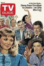 TV Guide cover - Ted Danson, Kelsey Grammer, Woody Harrelson, Shelley Long, Rhea Perlman, John Ratzenberger, George Wendt - May 2, 1987