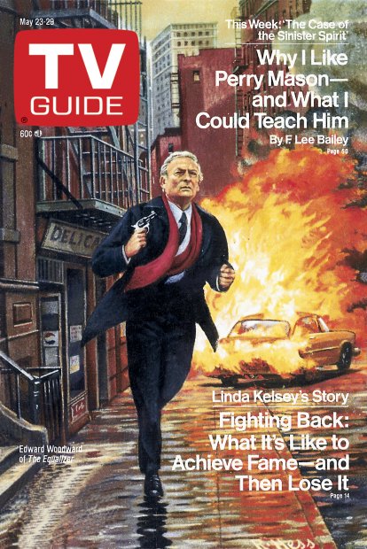 TV Guide cover - Edward Woodward - May 23, 1987