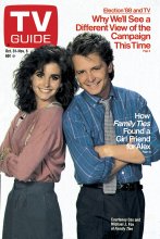 TV Guide cover - Courteney Cox, Michael J. Fox - October 31, 1987