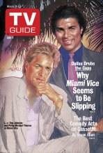 TV Guide cover - Don Johnson, Philip Michael Thomas - March 21, 1987