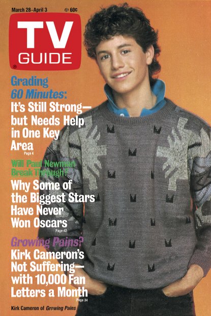 TV Guide cover - Kirk Cameron - March 28, 1987