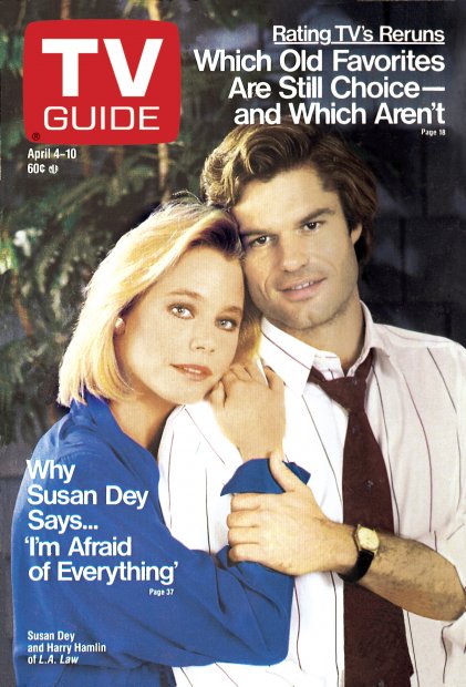 TV Guide cover - Susan Dey, Harry Hamlin - April 4, 1987