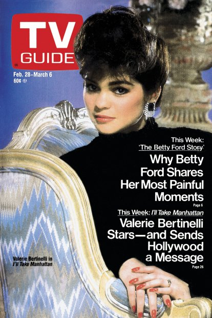 TV Guide cover - Valerie Bertinelli - February 28, 1987
