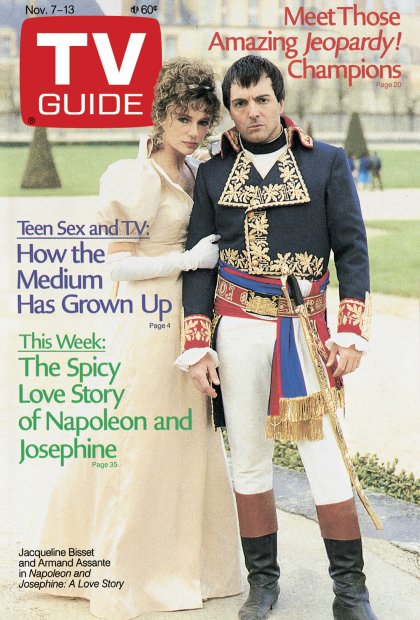 TV Guide cover - Armand Assante, Jacqueline Bisset - November 7, 1987