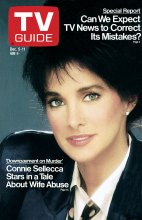 TV Guide cover - Connie Sellecca - December 5, 1987