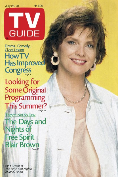 TV Guide cover - Blair Brown - July 25, 1987