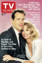 TV Guide cover - Cybill Shepherd, Bruce Willis - October 24, 1987