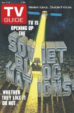 TV Guide cover - TV Is Opening Up the Soviet Bloc Nations - August 22, 1987