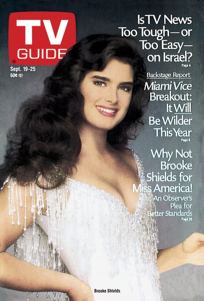 TV Guide cover - Brooke Shields - September 19, 1987