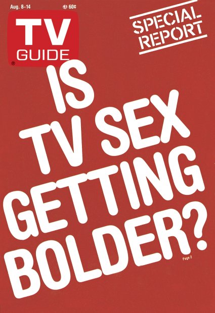 TV Guide cover - Is TV Sex Getting Bolder? - August 8, 1987