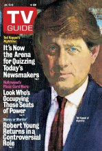 TV Guide cover - Ted Koppel - January 10, 1987
