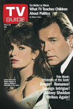 TV Guide cover - Jaclyn Smtih, Robert Wagner - February 6, 1988