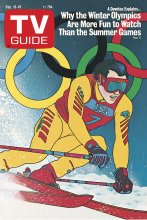 TV Guide cover - Why the Winter Olympics Are More Fun to Watch Than the Summer Games - February 13, 1988