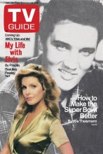 TV Guide cover - Elvis Presley, Priscilla Beaulieu Presley - January 30, 1988