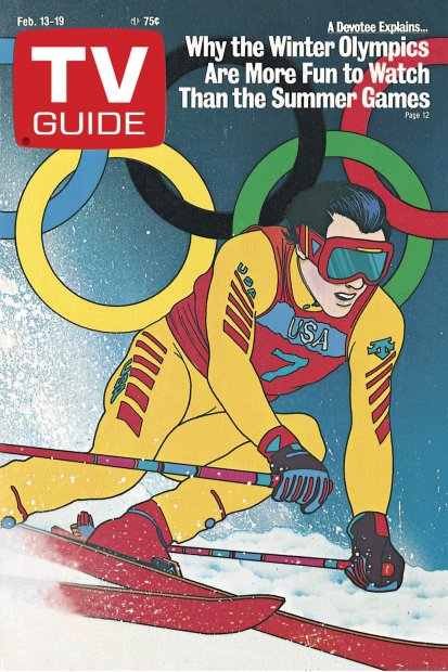 TV Guide cover - Why the Winter Olympics Are More Fun to Watch Than the Summer Games - February 13, 1988