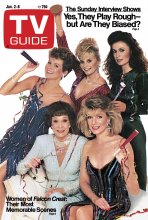 TV Guide cover - Ana-Alicia, Margaret Ladd, Dana Sparks, Susan Sullivan, Jane Wyman - January 2, 1988