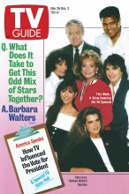 TV Guide cover - Muhammad Ali, Loretta Lynn, Dudley Moore, Victoria Principal, Brooke Shields, Jimmy Stewart, Barbara Walters - November 26, 1988