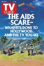TV Guide cover - The AIDS Scare-What It's Done to Hollywood... And the TV You See - October 22, 1988