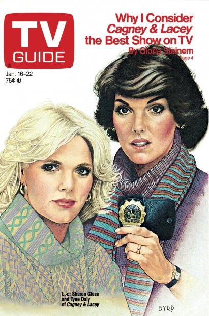 TV Guide cover - Tyne Daly, Sharon Gless - January 16, 1988