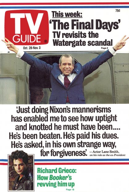 TV Guide cover - Richard Grieco, Lane Smith - October 28, 1989
