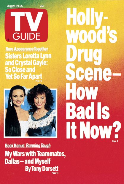 TV Guide cover - Crystal Gayle, Loretta Lynn - August 19, 1989