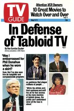 TV Guide cover - Phil Donahue, Maury Povich, Geraldo Rivera, Oprah Winfrey - August 5, 1989