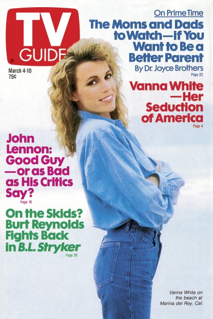 TV Guide cover - Vanna White - March 4, 1989