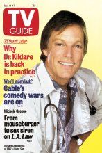 TV Guide cover - Richard Chamberlain - November 11, 1989