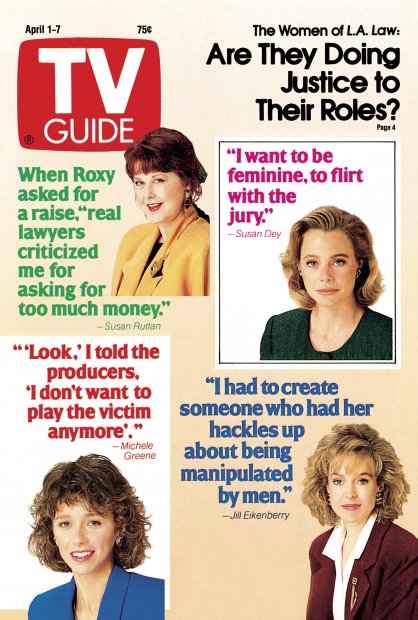 TV Guide cover - Susan Dey, Jill Eikenberry, Michele Greene, Susan Ruttan - April 1, 1989