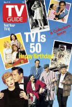 TV Guide cover - Alan Alda, Edwin Buzz Aldrin, Desi Arnaz, Lucille Ball, Bill Cosby, Georgia Engel, Mike Farrell, Valerie Harper, John F. Kennedy Jr., Mary Tyler Moore, Harry Morgan, Carroll O'Connor, Keshia Knight Pulliam - May 6, 1989