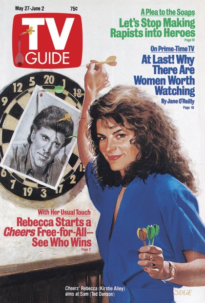 TV Guide cover - Kirstie Alley, Ted Danson - May 27, 1989
