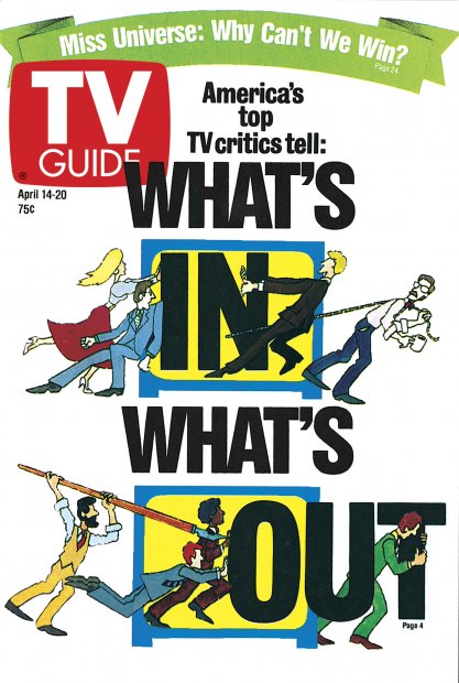 TV Guide cover - What's In, What's Out Miss Universe: Why Can't We Win? - April 14, 1990