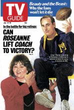 TV Guide cover - Roseanne Barr, Craig T. Nelson - January 13, 1990