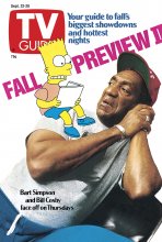 TV Guide cover - Bill Cosby, Bart Simpson - September 22, 1990