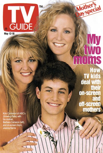 TV Guide cover - Barbara Cameron, Kirk Cameron, Joanna Kerns - May 12, 1990