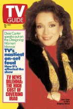 TV Guide cover - Dixie Carter - December 15, 1990