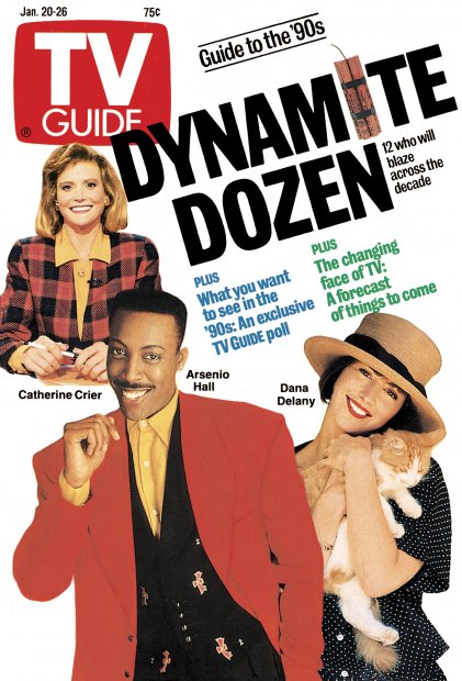 TV Guide cover - Catherine Crier, Dana Delany, Arsenio Hall - January 20, 1990