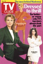 TV Guide cover - Kirstie Alley, Candice Bergen, Nicolette Sheridan - August 4, 1990