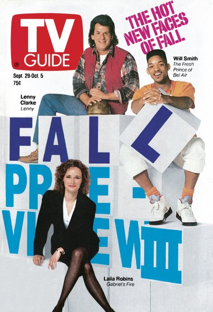 TV Guide cover - Lenny Clarke, Laila Robins, Will Smith - September 29, 1990