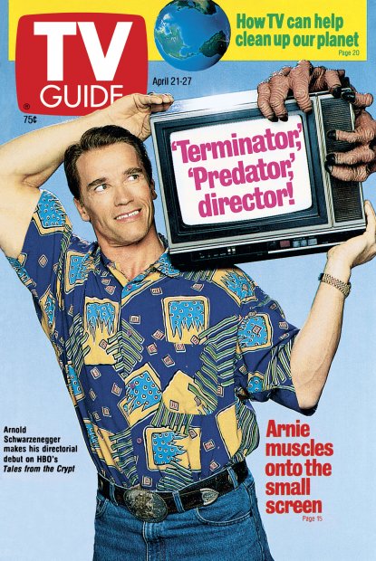 TV Guide cover - Arnold Schwarzenegger - April 21, 1990