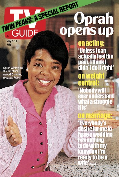TV Guide cover - Oprah Winfrey - May 5, 1990