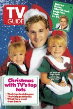 TV Guide cover - David Coulier, Sharon Gless, Ashley Olsen, Mary Kate Olsen - December 8, 1990