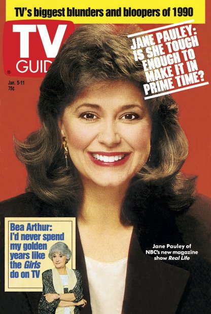 TV Guide cover - Beatrice Arthur, Jane Pauley - January 5, 1991
