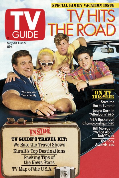 TV Guide cover - Jason Hervey, Dan Lauria, Alley Mills, Fred Savage - May 30, 1992