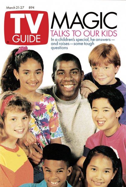 TV Guide cover - Magic Johnson - March 21, 1992